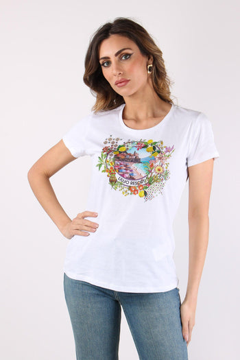 T-shirt Slim Fantasia Bianco/resort - 3