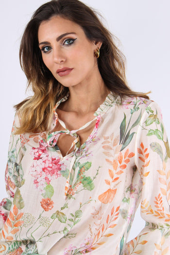 Casacca Rouge Manica Fantasia Naturale - 7