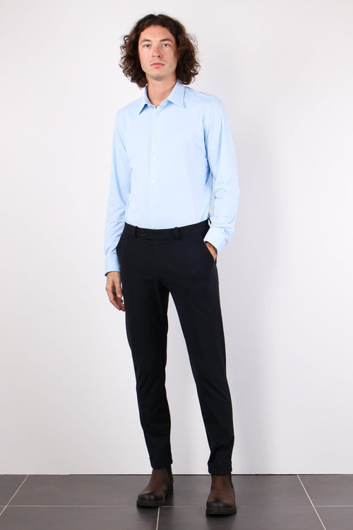 Pantalone Tecnico Risvolto Ing Blue/black