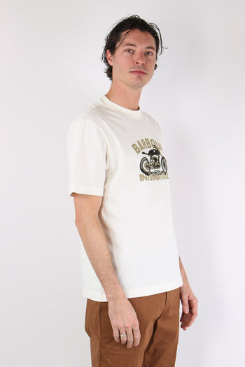 T-shirt Stampa Motorcycling Whisper White - 6