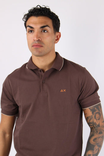 Polo Profilo Sottile Marrone - 6