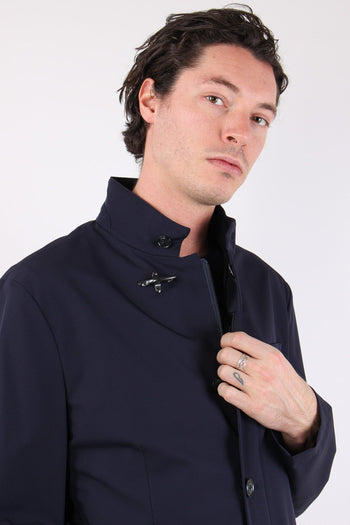 Jacket Gancio Nylon Stretch Blu - 8