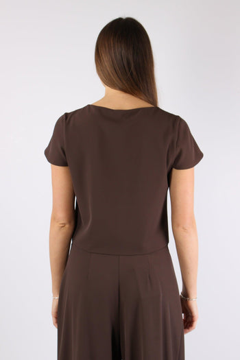 Capucine Top Corto Placca Chocolate - 4