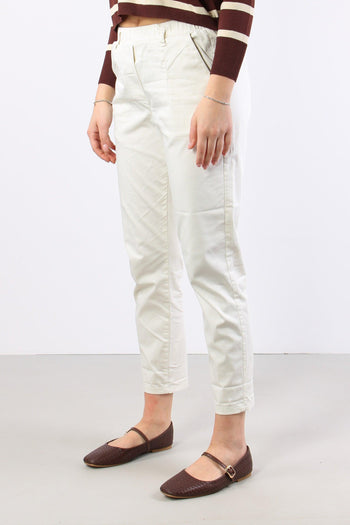 Chino Elastico Rasatello Burro - 3