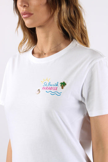 T-shirt Scritta Ricamo Paradise - 7