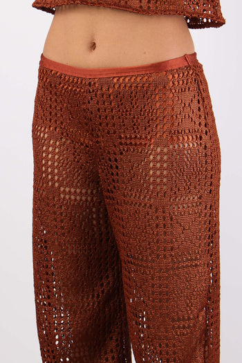 Pantalone Crochet Bronzo - 6