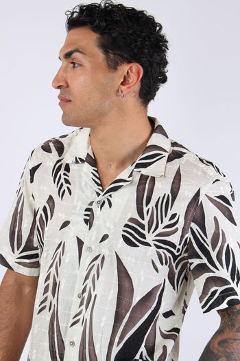 Cu1001 Camicia Mc Fantasia Moro/latte - 7