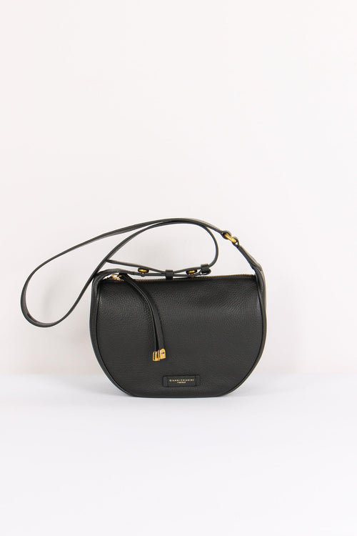 Charlotte Mezzaluna Pelle Nero
