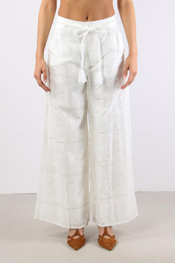 Pantalone Sangallo Cintura Bianco - 2