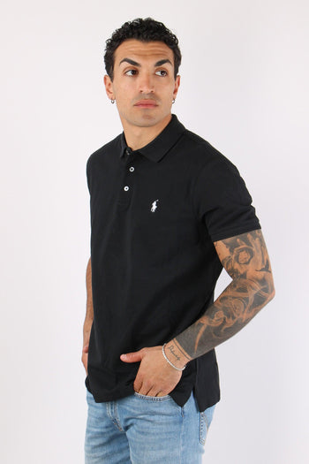 Polo Slim Fit Soft Polo Black - 3
