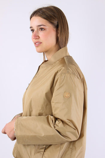 Aisha Giubbotto Nylon Svasato Stardust Beige - 8