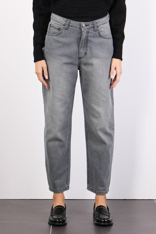 Denim Momfit Denim Grigio - 2