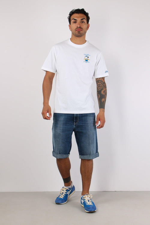 T-shirt Scritta Ricami Snoopy