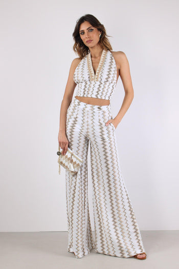 Pantalone Palazzo Jacquard Miami - 5