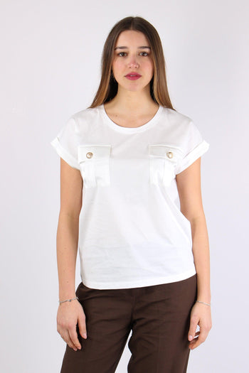 Antoine T-shirt Cotone Taschiine White - 6