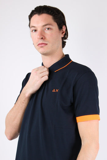 Polo Mc Profilo Sottile Fluo Navy Blue - 6