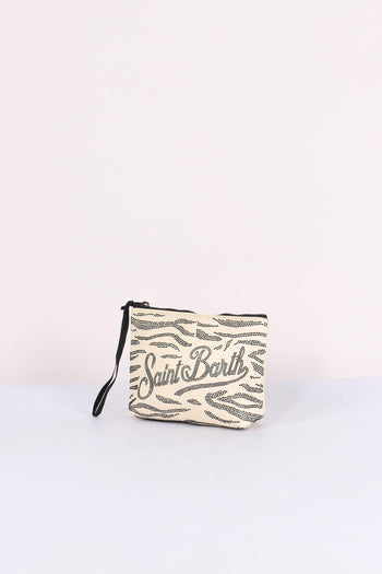 Aline Pochette Strass Bianco/nero - 2