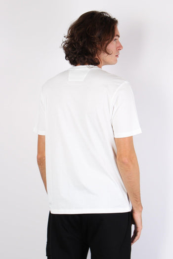 T-shirt Logo Patch Gauze White - 3