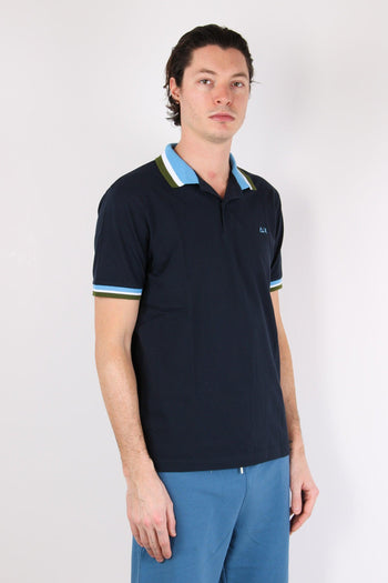 Polo Mc Collo Multiriga Navy Blue - 2