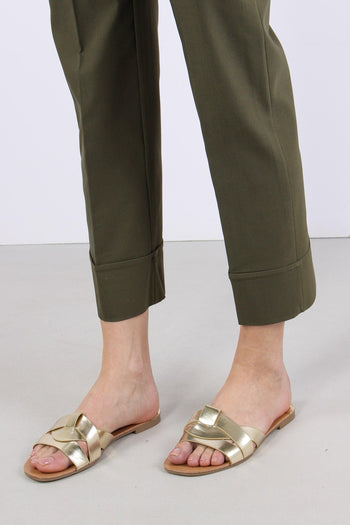 Pantalone Dritto Risvolto Militare - 7