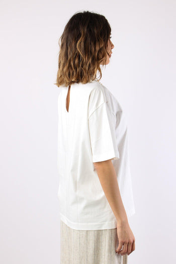 T-shirt Collana Perle Bianco - 7