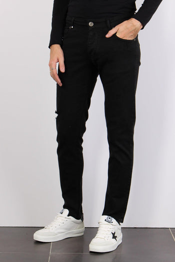 Pantalone Bull Micro Rotture Nero - 4