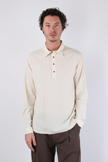 Attore Camicia Polo Operata Beige - 2