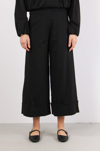 Pantalone Punto Milano Cropped Nero - 2