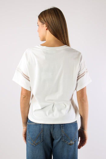 T-shirt Multi Patch Bianco - 6