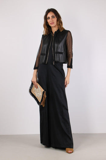Alfio Giacca Ecopelle Tulle Black - 6
