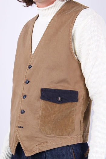 Gilet Velluto Cammello - 7