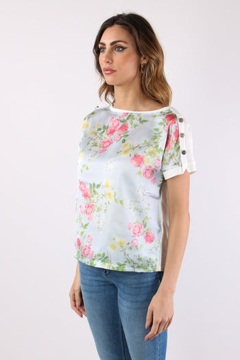 T-shirt Inserto Fantasia Bianco/botanic - 6