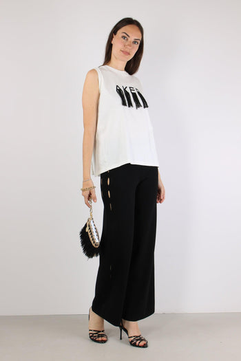 T-shirt Frange Bianco - 5
