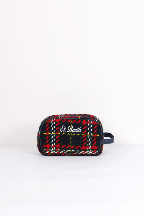 Beauty Bag Logo Tartan Maxi