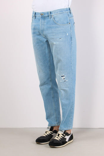 Brighton Denim Rotture Slavato Denim Chiaro - 4