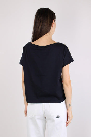 T-shirt Inserto Fantasia Blu/bloom - 4