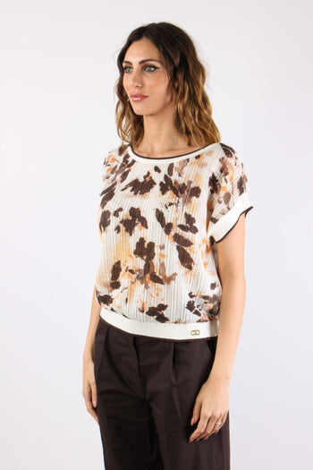 Blusa Traforata Fantasia Brown Shades - 4