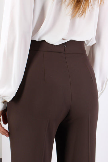 Lalim Pantalone Palazzo Fluido Chocolate - 8