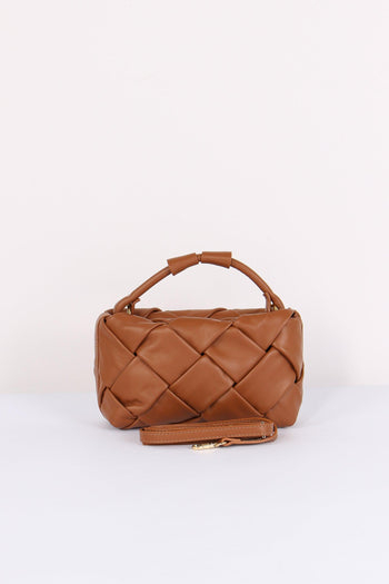 Pochette Intreccio Vera Pelle Cuoio - 3