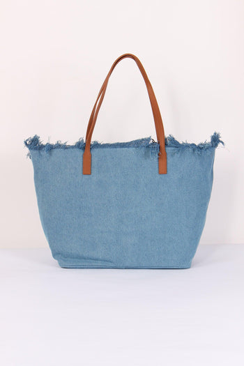 City Bag Frange Denim - 3