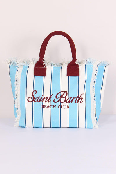 Vanity Canvas Righe Azzurro/rosso