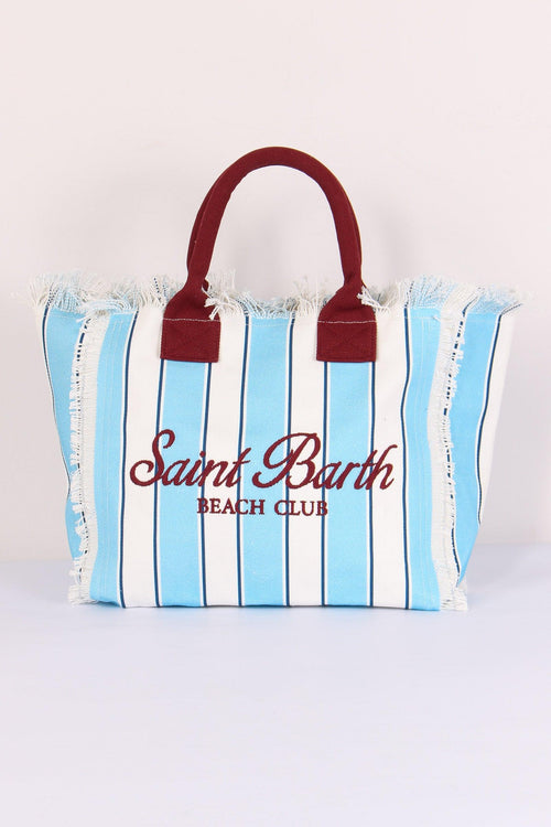 Vanity Canvas Righe Azzurro/rosso