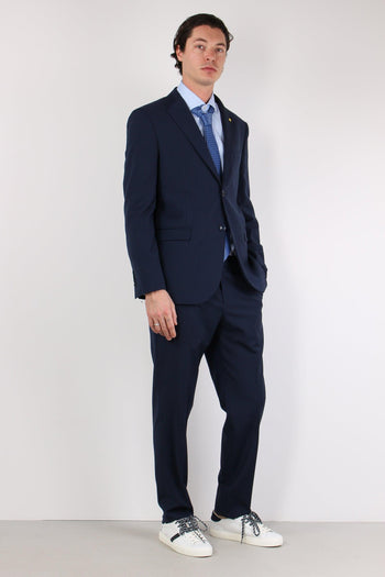 Abito Misto Lana Slim Blu - 7