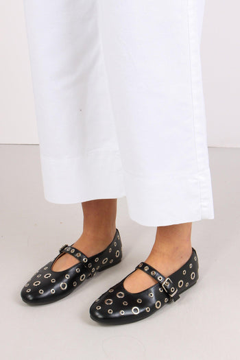 Pantalone Bull Crop Orlo Alto Bianco - 6
