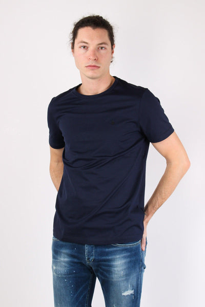 T-shirt Cotone Logo Blu