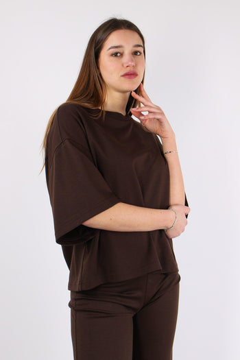 Maglia Punto Milano Tencelle Moro - 5