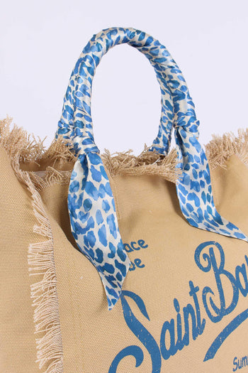 Vanity Foulard Beige/blu - 8
