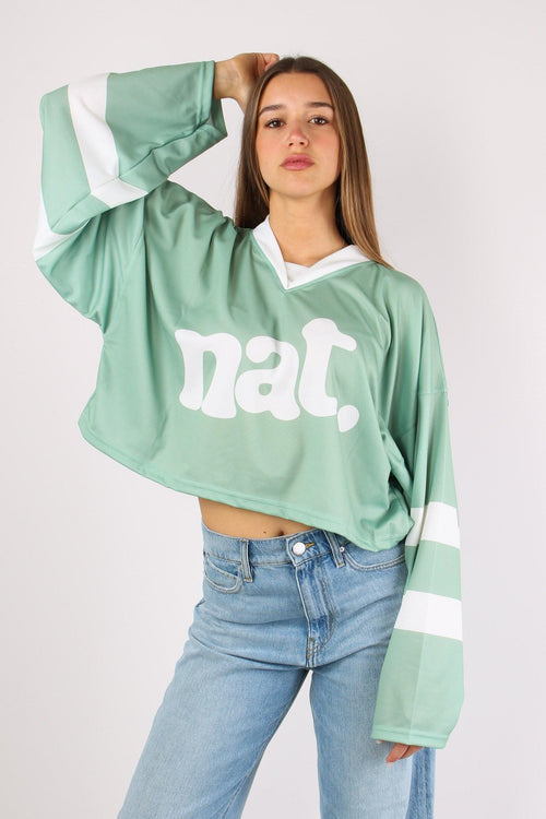 Maglia Hockey Cropped Menta