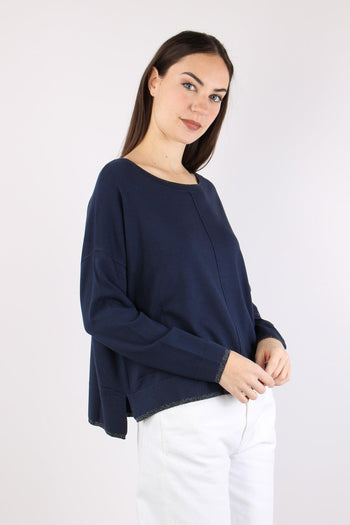 Maglia Scatoletta Lurex Blu Navy - 7