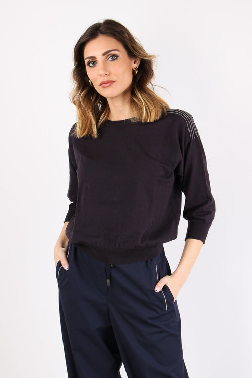 Maglia Inserto Monile Notte